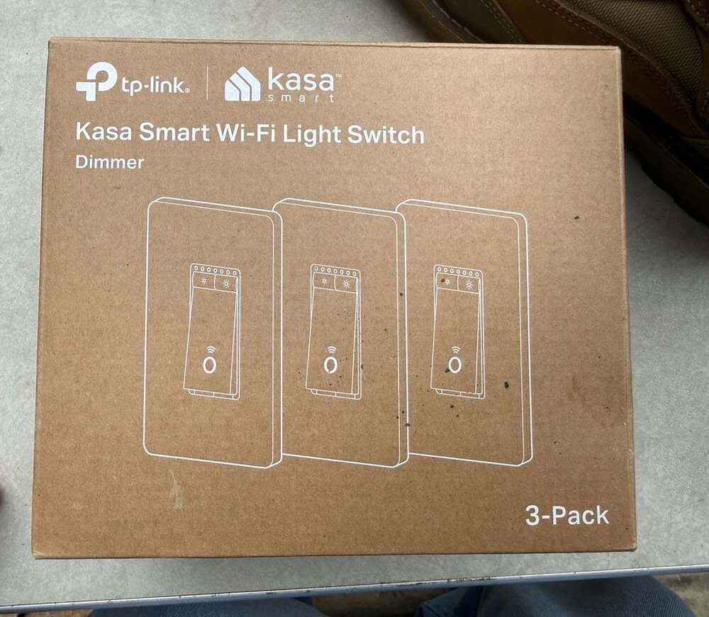 TP-Link Kasa Smart Wi-Fi Light Switch Dimmer HS220P3 3-Pack